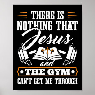 Affiche Il N'Y A Rien Que Jésus Et Le Gym Christian