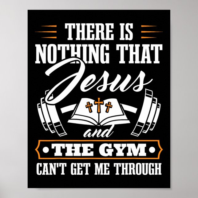 Affiche Il N'Y A Rien Que Jésus Et Le Gym Christian (Devant)