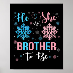 Affiche Il Ou Elle Frère Pour Être Noël Snowflake Genre