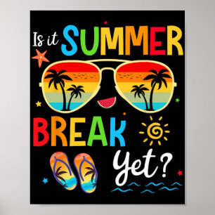 Affiche Il Pause Été Pourtant Heureux Joyeux Jour De L'Éco