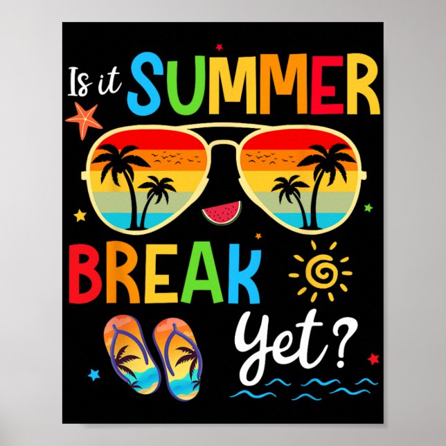 Affiche Il Pause Été Pourtant Heureux Joyeux Jour De L'Éco (Devant)