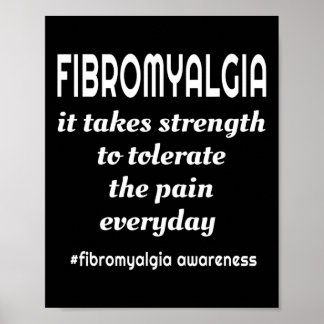 Affiche Il Prend De La Force Fibro Violet Sensibilisation
