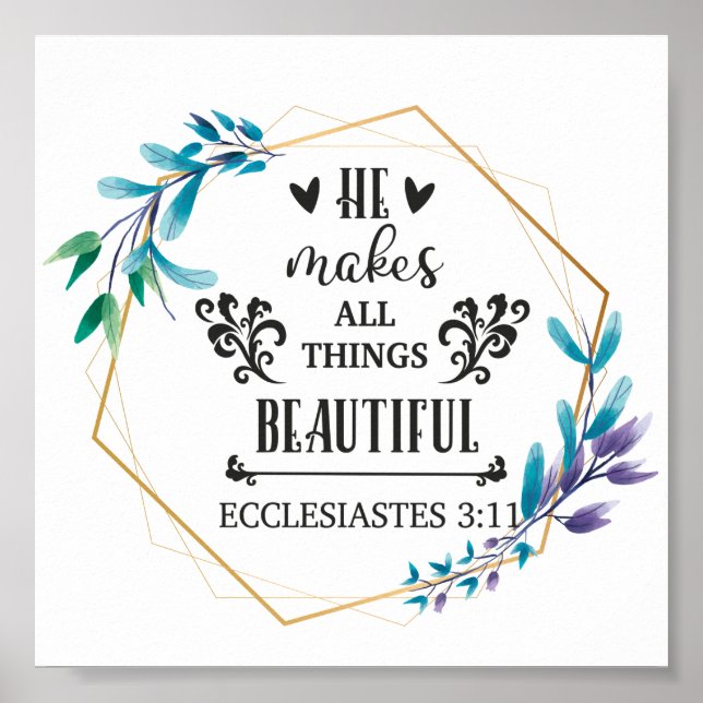 Affiche Il rend toutes choses belles (Devant)