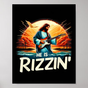 Affiche Il Rizzin Pâques Jésus Vintage Jésus