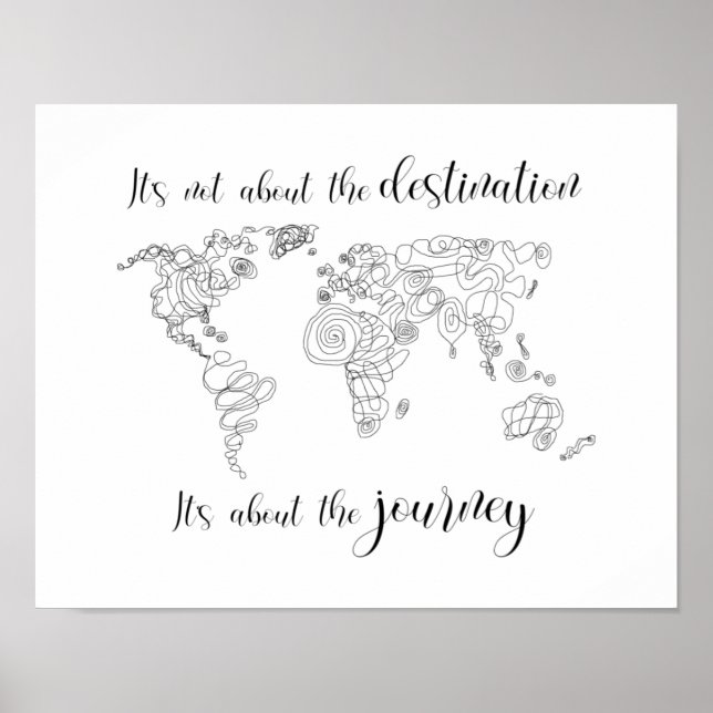 Affiche Il s'agit du voyage, pas de la destination. (Devant)