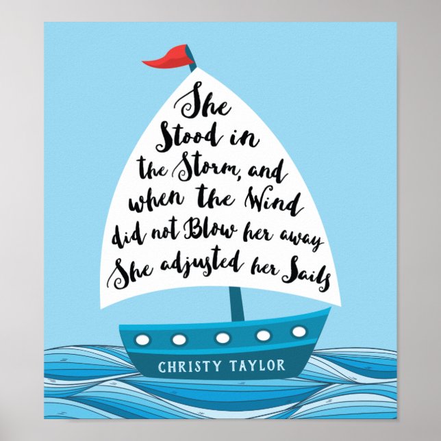 Affiche Il se trouvait dans la tempête (Nom personnalisé) (Devant)