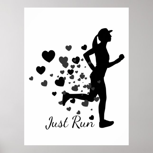 Affiche Il suffit d'exécuter Custom Name Runners Marathon  (Devant)