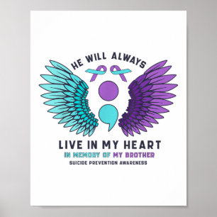 Affiche Il Vit Toujours Dans Mon Coeur Prévention Du Suici