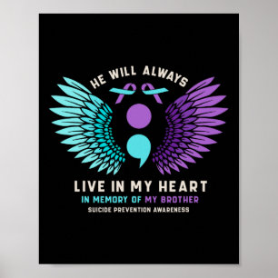 Affiche Il Vit Toujours Dans Mon Coeur Prévention Du Suici