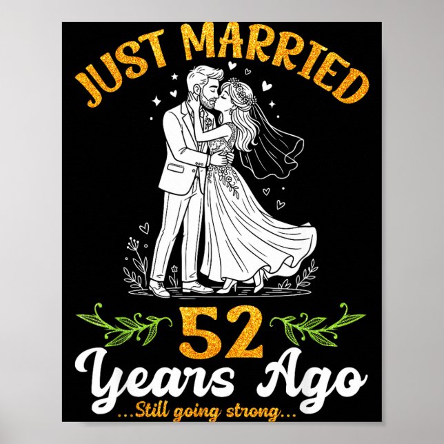 Affiche Il y a 52 ans, mariés, toujours solides, anniversa (Devant)