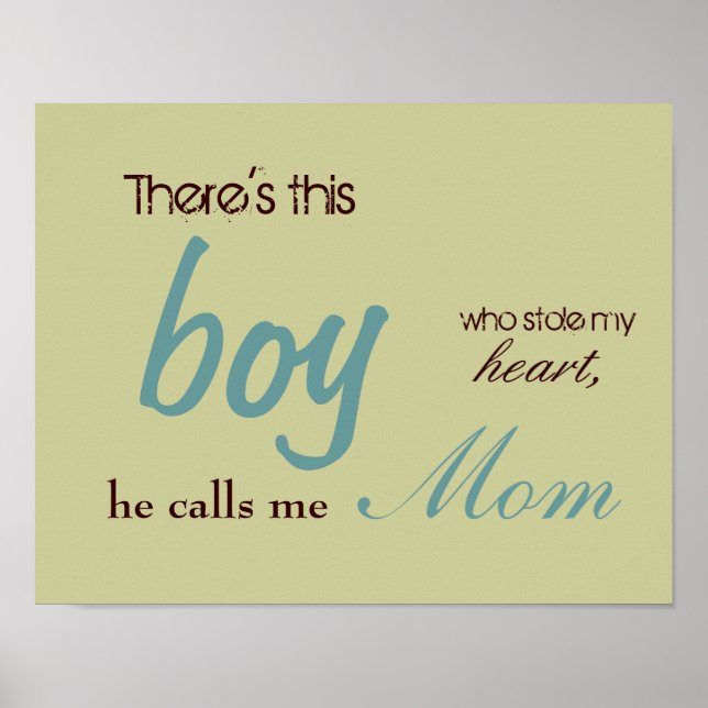 Affiche Il y a ça, mon garçon, qui a volé mon coeur (Devant)