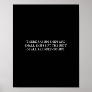 Affiche Il Y A De Gros Navires Et De Petits Navires Amoure