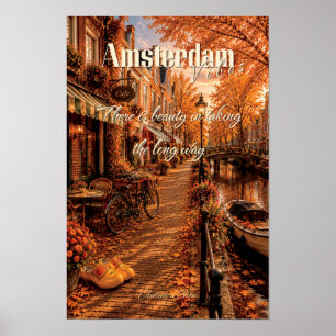 Affiche Il y a de la beauté à prendre la longue route Amst
