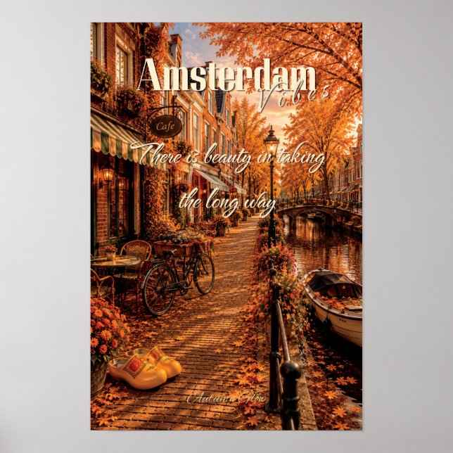 Affiche Il y a de la beauté à prendre la longue route Amst (Devant)