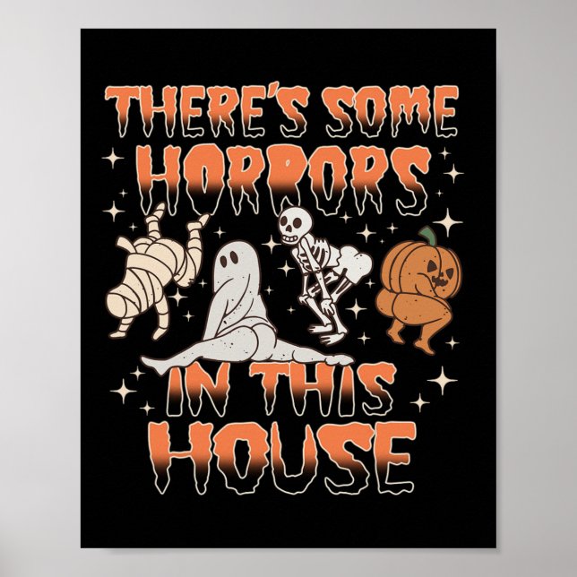 Affiche Il y a des horreurs dans cette maison cadeaux d'Ha (Devant)