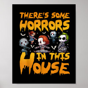Affiche Il Y A Des Horreurs Dans Cette Maison Drôle Hallow