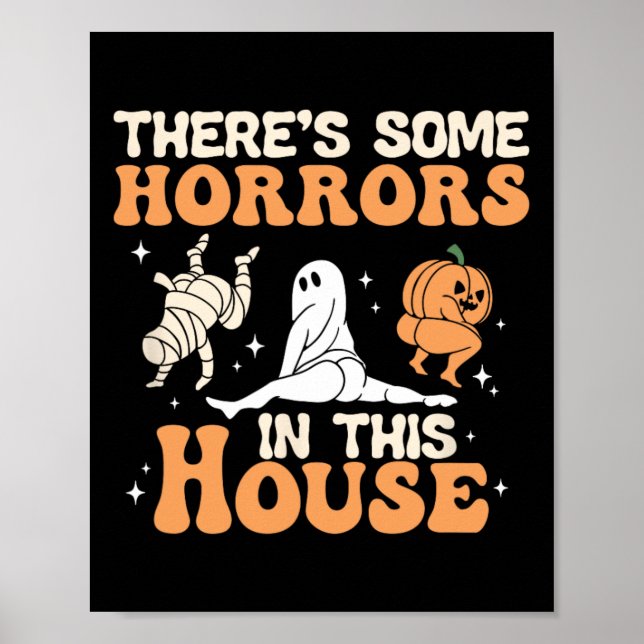 Affiche Il y a des horreurs dans cette maison Halloween dr (Devant)
