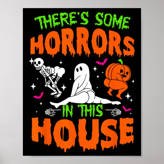 Affiche Il y a des horreurs dans cette maison Halloween dr (Devant)