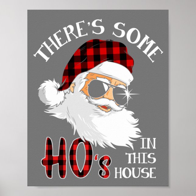 Affiche Il y a des Ho's In This House Drôle Noël (Devant)