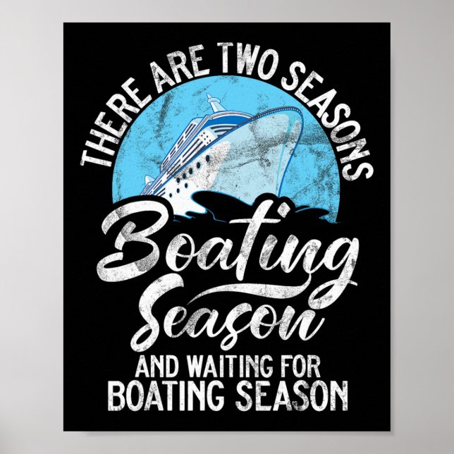 Affiche Il Y A Deux Saisons De Bateau Et D'Attente (Devant)