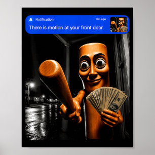 Affiche Il y a du mouvement à l'avant Tung Tung Tung Sahur