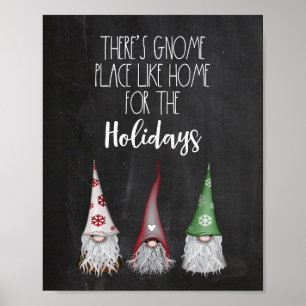 Affiche Il y a endroit de gnome comme la maison pour les