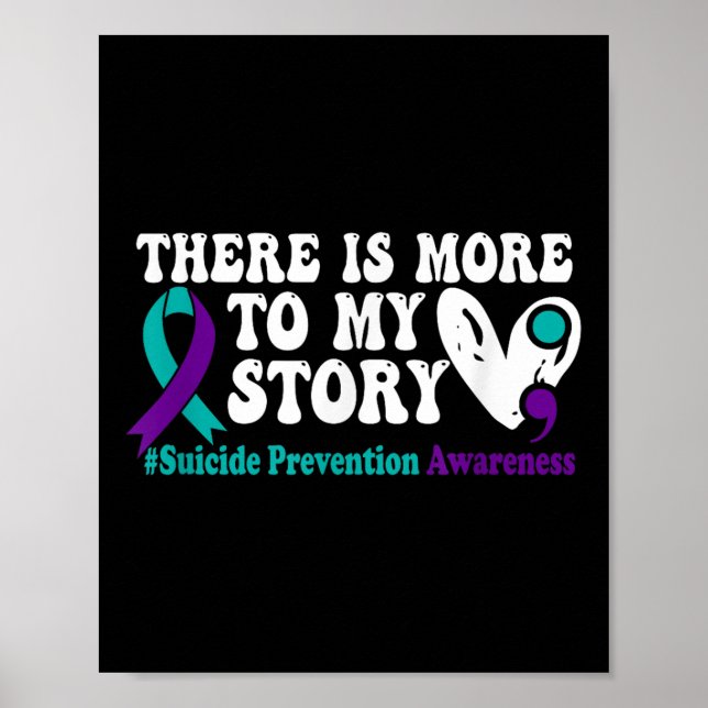 Affiche Il Y A Plus À Mon Histoire - Prévention Du Suicide (Devant)
