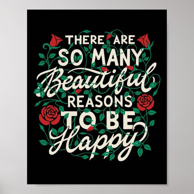 Affiche Il y a tant de belles raisons d'être heureux (Devant)