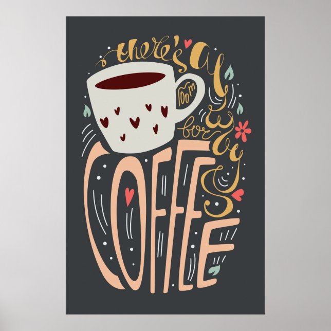 Affiche Il y a toujours de la place pour le café (Devant)
