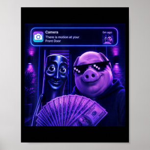 Affiche Il y a un mouvement à l'avant Tung Tung Tung Sahur