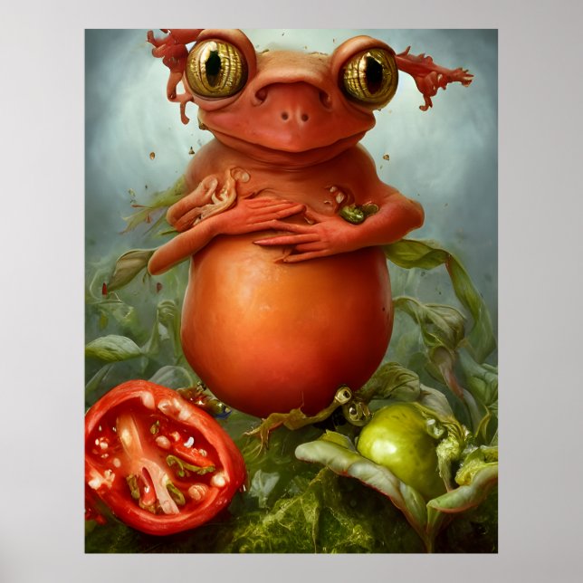 Affiche Il y a une créature dans ma salade (Devant)