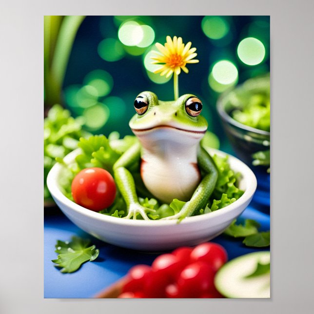 Affiche Il Y A Une Grenouille Dans Ma Salade (Devant)