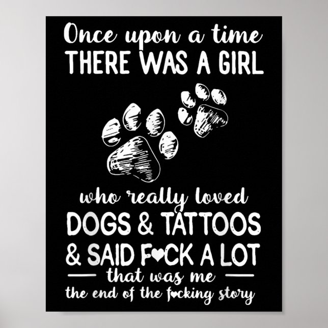 Affiche Il Y Avait Une Fille Qui Aimait Vraiment Les Chien (Devant)