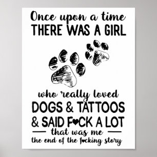 Affiche Il Y Avait Une Fille Qui Aimait Vraiment Les Chien