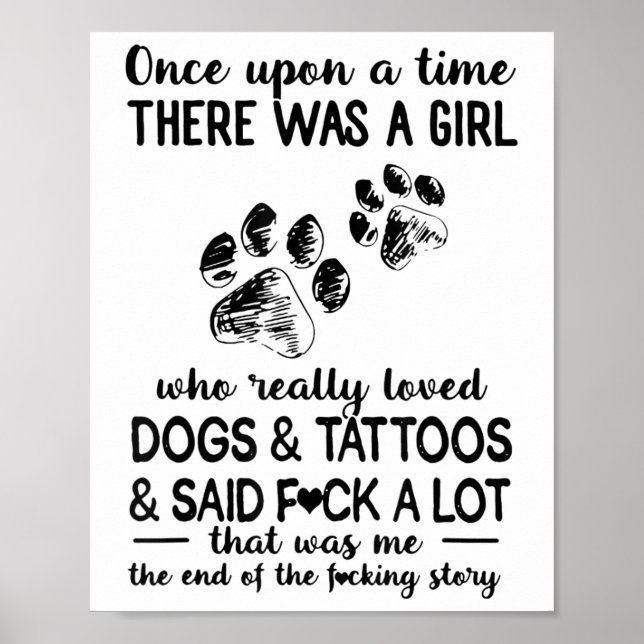 Affiche Il Y Avait Une Fille Qui Aimait Vraiment Les Chien (Devant)