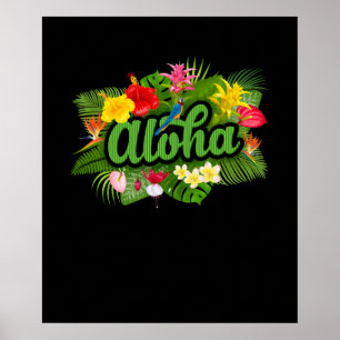 Affiche Île Aloha Hawaï