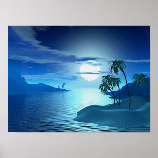 Affiche île crique (Devant)