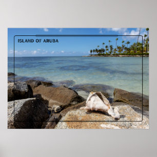 Affiche Île d'Aruba Beach