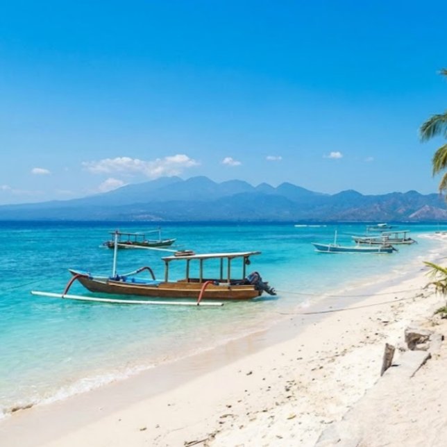 Affiche Île de Gili Trawangan Paradis Plage Toile d'art (Créateur téléchargé)