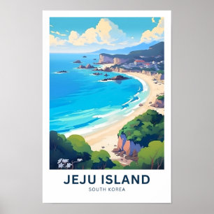 Affiche Île de Jeju Corée du Sud Imprimer