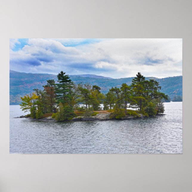 Affiche Île de Lake George, New York  (Devant)
