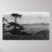 Ile de Lopez, WA - Détroits de Rosario et Mont Bak
