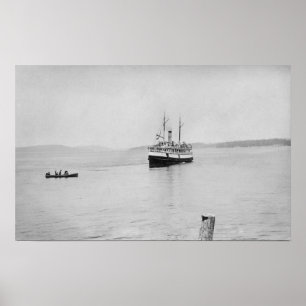 Affiche Île de Lopez, WA - ferry San Juan de Rosalie