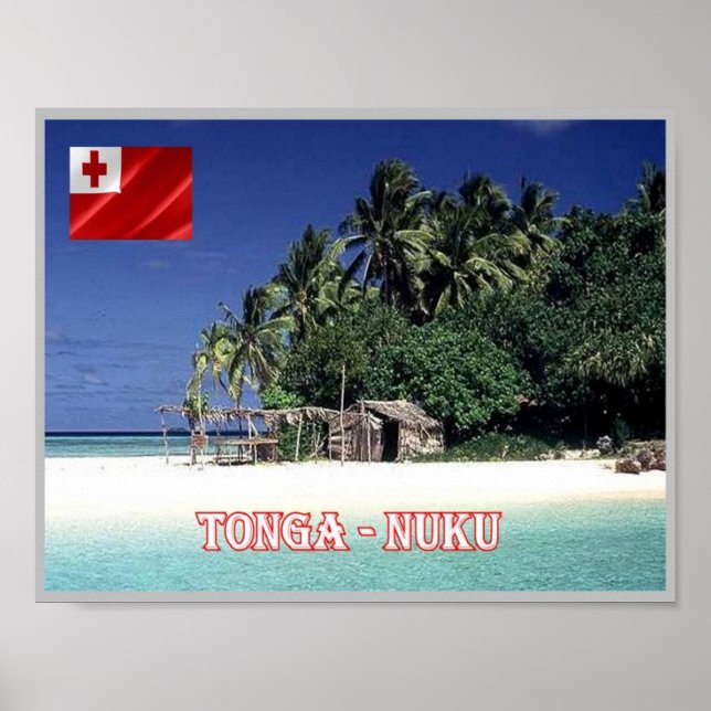 Affiche Île de Nuku - Tonga - Panorama (Devant)