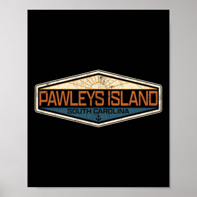 Affiche Île de Pawleys Caroline du Sud en détresse (Devant)