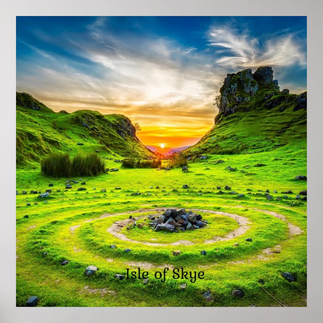 Affiche Île de Skye, Écosse, (Devant)