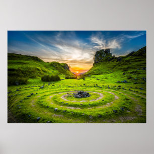 Affiche Île de Skye, Écosse, Royaume-Uni