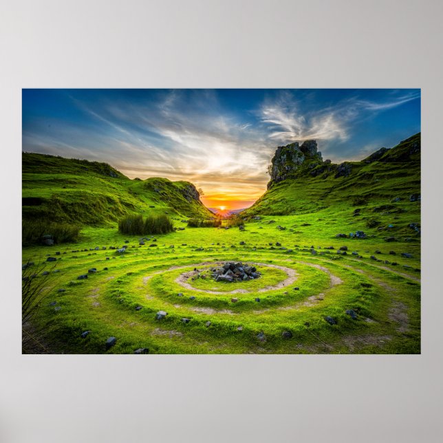 Affiche Île de Skye, Écosse, Royaume-Uni (Devant)