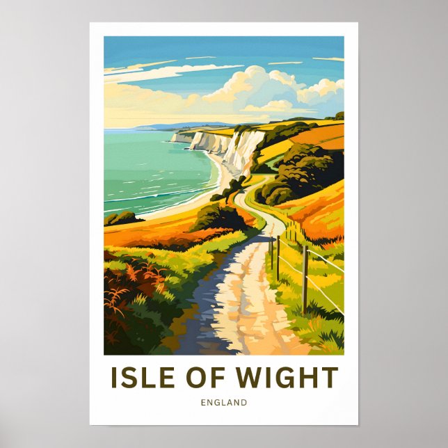 Affiche Île de Wight England Imprimer (Devant)