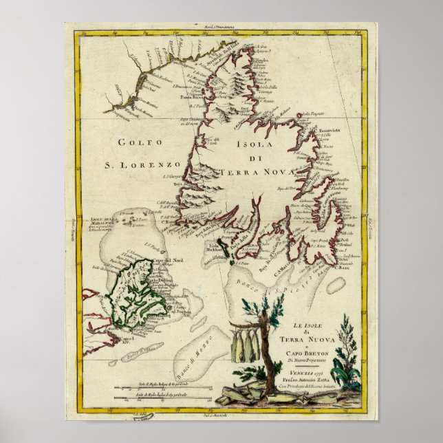 Affiche Île du Cap-Breton, Terre-Neuve (Devant)